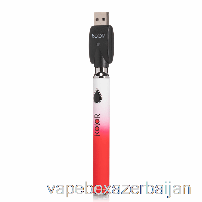 Vape Azerbaijan Leaf Buddi Kolor Twist Slim 650mAh Battery Red